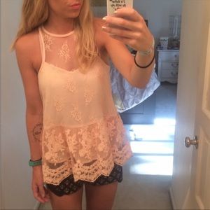 Abercrombie& Fitch lace tank top